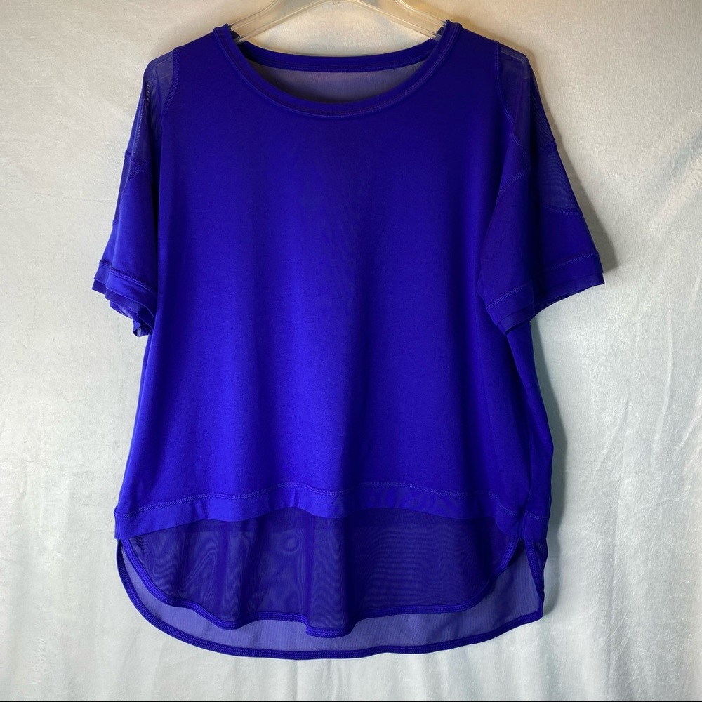Calia by Carrie Underwood mesh accent active top size L